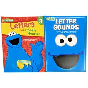 Sesame Street LETTERS &‎ LETTER SOUNDS With Cookie Monster Paperback Workbooks